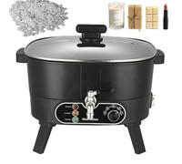 Melting Pot elettrico per cera con beccuccio, controllo della temperatura per candele e sapone fai da te