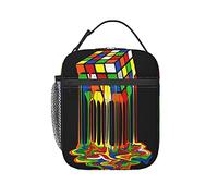 Melting Rubix Cube Lunch Box Isolato Borsa Morbida Riutilizzabile Borsa Per Donne Uomini E Kid Lavoro Scuola Picnic Escursioni