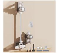 MeLtor Lava E Aspira Pavimenti 5 in 1 Portatile, 400ml Serbatoio, Scopa Elettrica Che Aspira E Lava Leggero Versatile Scopa Vapore Senza Fili per Pulizia Domestica/Capelli/Polvere/Lavapavimenti,White
