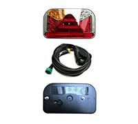 MelTruck 2 fanali posteriori a LED IP68 E9 - 5 o 6 funzioni a seconda della variante - con cablaggio a 13 poli 4 - 9 m - per rimorchi, trailer e roulotte (FT-170 NT LED BAJ 5PIN SET + 4 m)