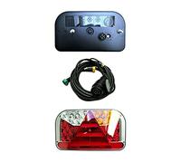 MelTruck 2 fanali posteriori a LED IP68 E9 - 5 o 6 funzioni a seconda della variante - con cablaggio a 13 poli 4 - 9 m - per rimorchi, trailer e roulotte (FT-170 TB LED BAJ 5PIN SET + 9 m)
