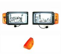 MelTruck® 2 fari H4 con indicatori di direzione E20, escavatore JCB Merlo e paralume