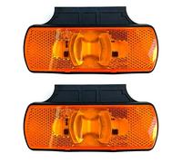 MelTruck® 2 luci LED gialle con riflettore per camion, rimorchi, roulotte, camion