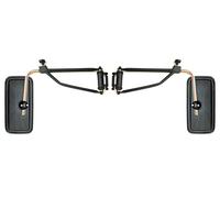 MelTruck® 2 specchietti retrovisori esterni 375 x 185 E20 ø14 - 20 R1800 e supporto per specchietto per camion escavatore trattore