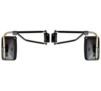 MelTruck® 2 specchietti retrovisori laterali, 310 x 195 mm, E20 e supporto per specchietto per camion e autobus