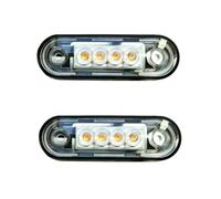 MelTruck 2 x luci di posizione a LED, ultra piatte, 12 V, 24 V, rimorchi