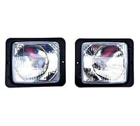 MelTruck 2x Faro H4 per Trattore e Macchine Agricole - Anabbagliante e Abbagliante - Ricambio Hella 1AA004109-021 - Omologato E20, IP54