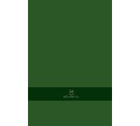 MELUNA Co. Journal: 300 Pages-Ruled | 90 GSM | 6x9 inches |Cream Paper | Green Hardcover