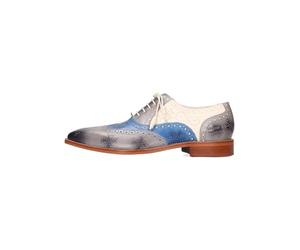 Melvin & Hamilton Jeff 28 Vegas Pepper White, Oxford Uomo, Multicolore, 42 EU