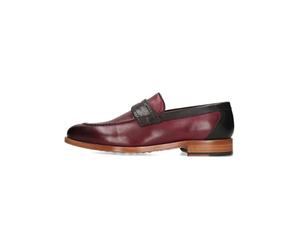 Melvin & Hamilton Ted 1 French Calf Burgundy, Mocassino Uomo, Colore: Rosso, 41 EU