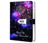MELY Quaderno diario, quaderno segreto for ragazze, diario con 9 diari bloccabili for ufficio, scuola, cancelleria for studenti, regalo di compleanno, 215 x 150 mm