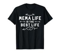 Mema Life Is The Best Life For Grandma Mom Mothers Day Maglietta