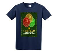 Members of A New Race: The Teachings of H.I.M. Haile Sellassie Men's T-Shirt Unisex Navy Men Tees XXL