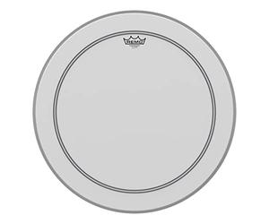 Membrana di tamburo Powerstroke Remo P3 Powerstroke P3 basso rivestite 20" TRANSPARENTE ET GRIS