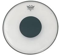 Membrana di tamburo Remo, per un suono chiaro e controllato, Black DotTM Suono controllato, tom trasparente con cerchio nero 6" Drumhead Clear Trasparente