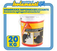 Membrana impermeabilizzante bituminosa Sika Sikalastic Black Nero 20 Kg