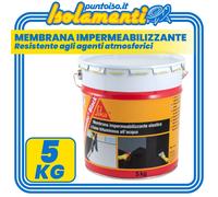 Membrana impermeabilizzante bituminosa Sika Sikalastic Black Nero 5 Kg