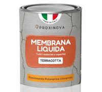 Membrana liquida impermeabilizzante Terracotta PROXINOVA (750 ml) - impermeabilizzante terrazzi, tetti e camini, guaina liquida calpestabile per esterni, ideale per riparare grondaie e piatti doccia