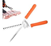 , Membrane Removal BBQ Utensils, Heat Resistant Rustproof Gadget with Ergonomic Handle for Kitchen, Cooking Pork, Beef, Bistecca, Mutton, Grill, Daily Use 10.83x1.5x0.39 Inches