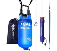 Membrane Solutions Sistema di Filtraggio dell'Acqua a Gravità Portatile, con Sacca d'Acqua da 1 Gallone, Filtro per Acqua di Campeggio, Rimuove il 99,9999% dei E.Coli