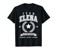 Membro a Vita del Team Elena Funny Name Support Maglietta