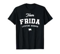 Membro a Vita del Team Frida Funny Name Frida Maglietta