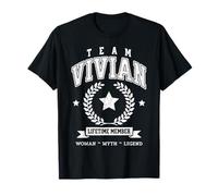 Membro a Vita del Team Vivian Funny Name Support Maglietta