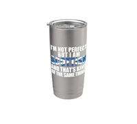 Meme con bandiera I'm Not Perfect But AM Scozzese KINDA SAME THING Bicchiere termico in acciaio inox doppia parete