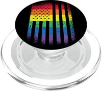Meme della parata dell'orgoglio arcobaleno gay della bandiera degli Stati Uniti LGBT PopSockets PopGrip per MagSafe