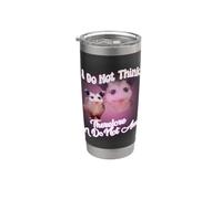 Meme dell'opossum - Non penso quindi non sono opossum Bicchiere termico in acciaio inox doppia parete