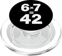 Meme di matematica 6 7 è 42 Vita L'universo Tutto Insegnante PopSockets PopGrip per MagSafe