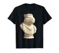 Meme di Storia del Busto dell'imperatore Romano Capibara Divertente Maglietta