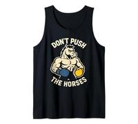 Meme Divertente con i guantoni da Boxe Don't Push The Hors Canotta