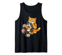 Meme Divertente con Un Gatto Arancione in Un Abbraccio Canotta