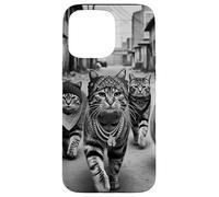 Meme divertente degli anni '90 di Gang of Feral Street Cats Custodia per iPhone 15 Pro Max