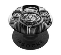 Meme divertente degli anni '90 di Gang of Feral Street Cats PopSockets PopGrip Adesivo