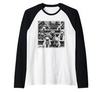 Meme Divertente di Gangster 90's Gang of Feral Street Cats Maglia con Maniche Raglan