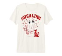 Meme Divertente di Healing Eyes Ghost Halloween Gen Alpha Maglietta Premium