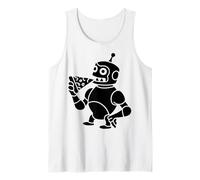 Meme Divertente di Pizza Clanker Graphic AI Robot Canotta