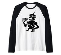 Meme Divertente di Pizza Clanker Graphic AI Robot Maglia con Maniche Raglan