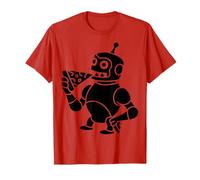 Meme Divertente di Pizza Clanker Graphic AI Robot Maglietta