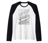 Meme Divertente Hotdog Call Me Vet Puttin These Hot Dogs Maglia con Maniche Raglan