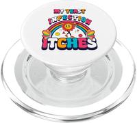 Meme divertente La mia infezione da lievito mi prude. Strano PopSockets PopGrip per MagSafe