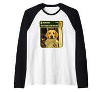 Meme Divertente per Cani con Scritta in Inglese There is Motion at Your Front Door Maglia con Maniche Raglan