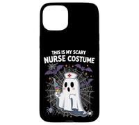 Meme divertente per Halloween con scritta in inglese "This Is My Scary Nurse" Custodia per iPhone 15 Plus