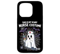 Meme divertente per Halloween con scritta in inglese "This Is My Scary Nurse" Custodia per iPhone 15 Pro