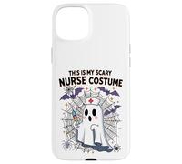Meme divertente per Halloween con scritta in inglese "This Is My Scary Nurse" Custodia per iPhone 15 Plus