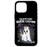 Meme divertente per Halloween con scritta in inglese "This Is My Scary Nurse" Custodia per iPhone 16 Pro Max