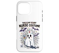 Meme divertente per Halloween con scritta in inglese "This Is My Scary Nurse" Custodia per iPhone 16 Pro Max