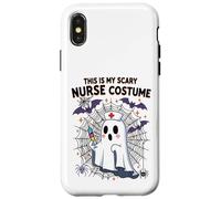 Meme divertente per Halloween con scritta in inglese "This Is My Scary Nurse" Custodia per iPhone X/XS